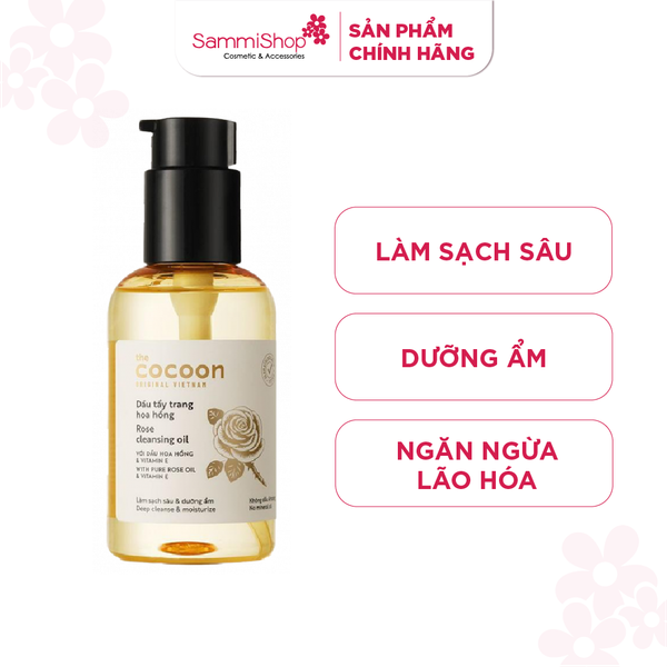 Dầu tẩy trang hoa hồng Cocoon Rose Cleansing Oil 140ml