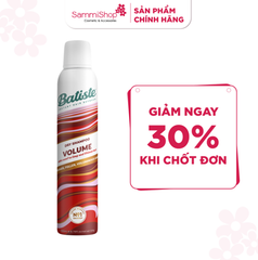 Batiste Dầu gội khô làm phồng tóc Dry Shampoo & Volume 200ml