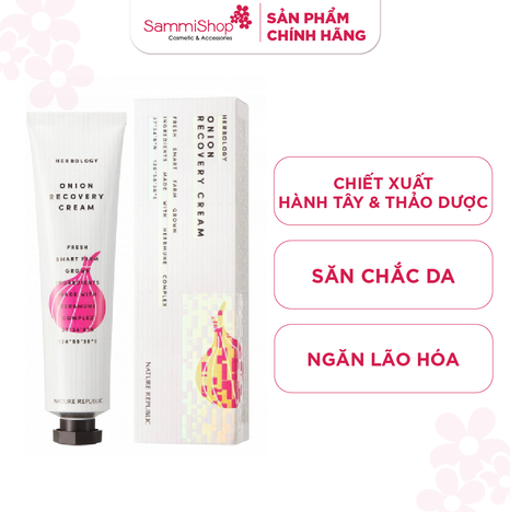 [date 10/25] Nature Republic Kem dưỡng da mặt Herbology Onion Recovery Cream 70ml