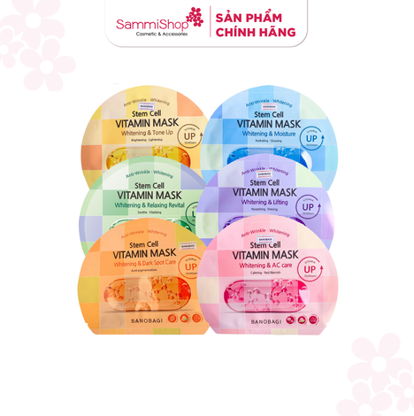 [APP + WEB] COMBO 10 BANOBAGI Mặt Nạ Giấy Stem Cell mix