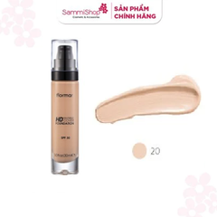 [date 5/26] Flormar Kem nền HD Invisible Cover Foundation #20 Porcelain 30ml