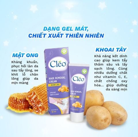 Cleo Kem tẩy lông Bikini Hair Removal Cream Bikini Line 50g