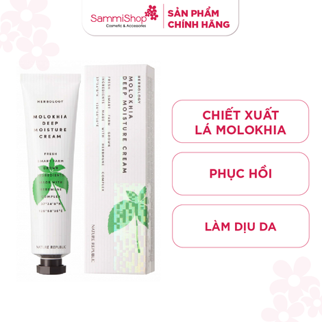 [date 10/25] Nature Republic Kem dưỡng da mặt Herbology Molokhia Deep Moisture Cream 70ml