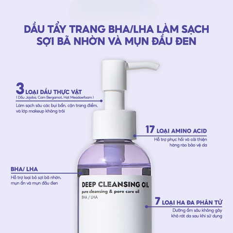 Frankly Dầu tẩy trang Deep Cleansing Oil 200ml