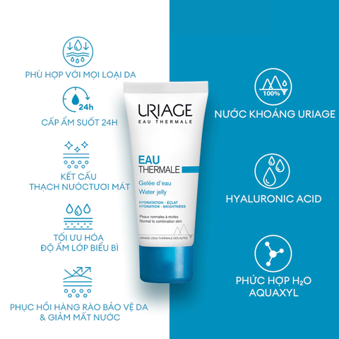 Uriage Kem dưỡng ẩm Eau Thermale Gelée D'Eau 40ml