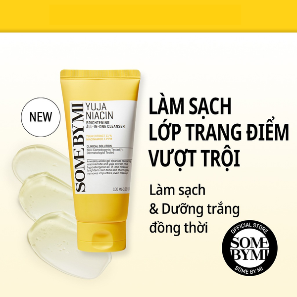 Some By Mi Sữa rửa mặt Yuja Niacin Brightening All-In-One Cleanser 100ml