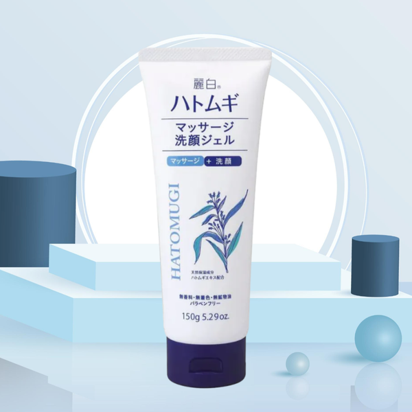 Kumano Gel rửa mặt Hatomugi Massage Face Wash 150g