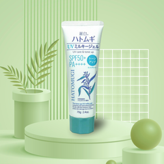 Kumano Kem Chống Nắng Hatomugi Nâng Tông Tone Up UV Milky Gel SPF50+ PA++++ 70g