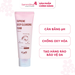 Kor Sữa rửa mặt sạch sâu Supreme deep cleansing foam 100ml