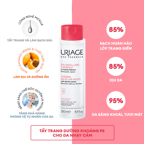 Uriage Nước tẩy trang Eau Micellaire Thermale Peaux Sensibles 250ml