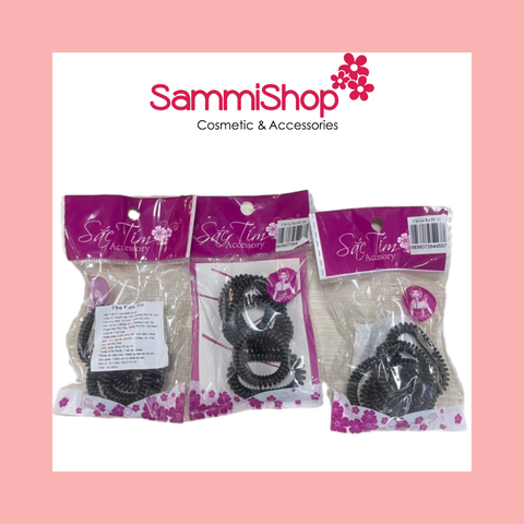 Sắc Tím Cột tóc lò xo 20