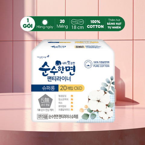 Kleannara BVS Soonsoohanmyeon Superguard Pants Liner (hàng ngày) size S (18cm - 20 pcs/ bag)