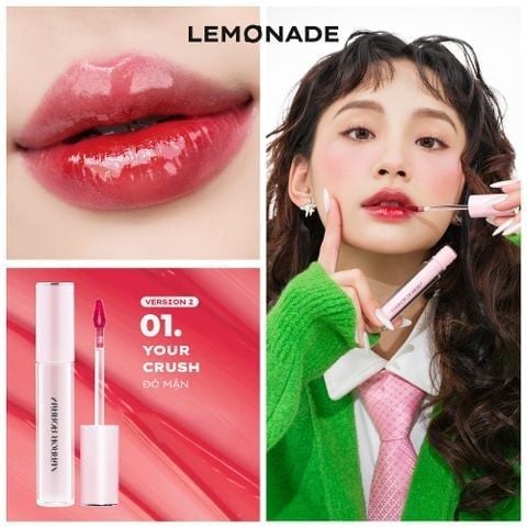 ĐỒNG GIÁ 1.4-4.5 Lemonade Son tint bóng Mirror Mirror Water Tint version 2 (IP03) ver 1