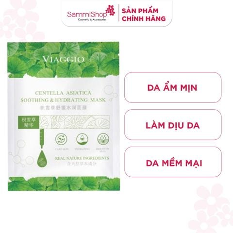 Viaggio Mặt nạ Dưỡng ẩm Centella Asiatica Soothing & Hydrating Mask 30ml