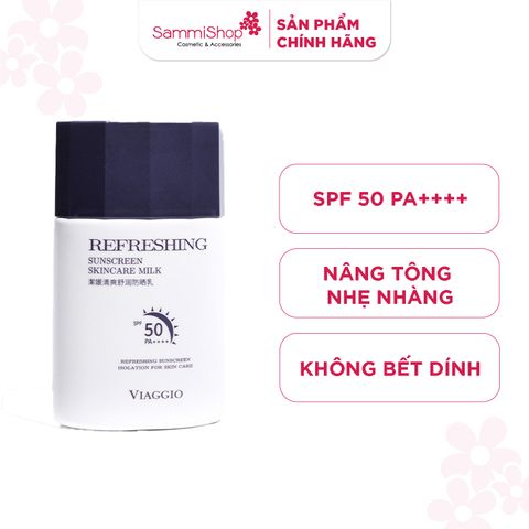Viaggio Sữa chống nắng Refreshing Sunscreen Skincare Milk 50g