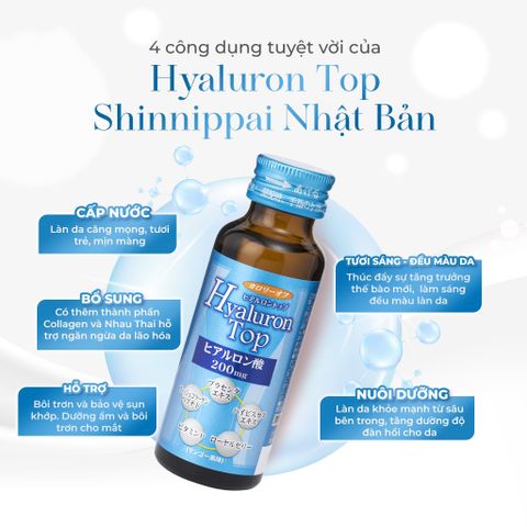 Shinnippai Nước uống Hyaluron Top 50ml x 10 chai