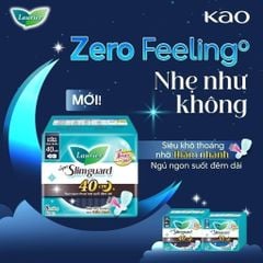 Laurier Super Slimguard Đêm Siêu Mỏng 40cm Cánh 8M