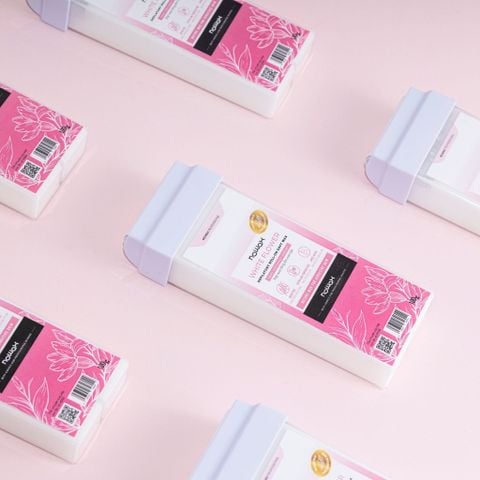 Nowax Sáp wax ấm con lăn White Flower 100g