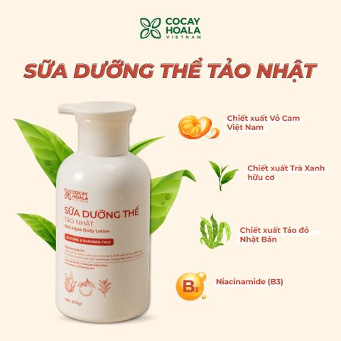 Cocayhoala Sữa dưỡng thể Tảo Nhật 300g