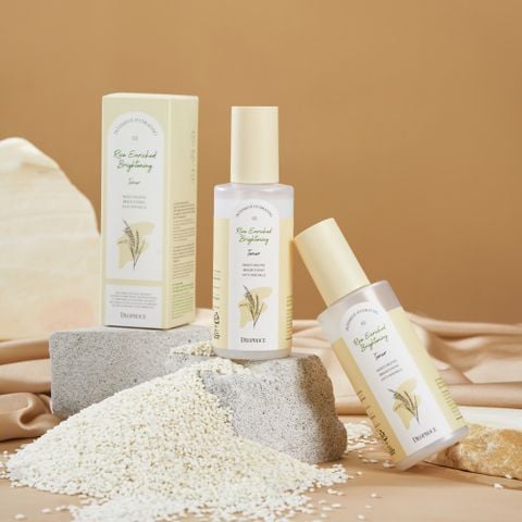 Deoproce Nước hoa hồng Rice Enriched Brightening Toner 200ml