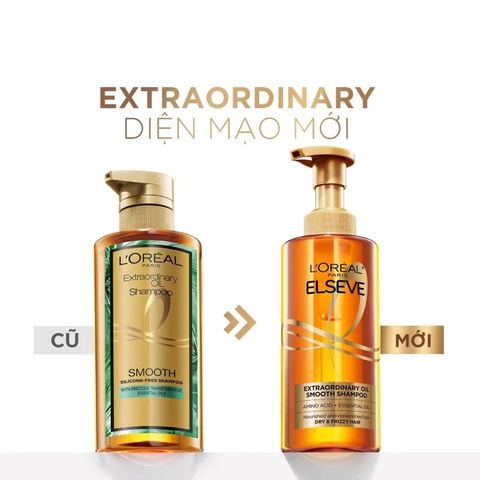 Loreal dầu gội extraordinary oil shampoo smooth 440ml