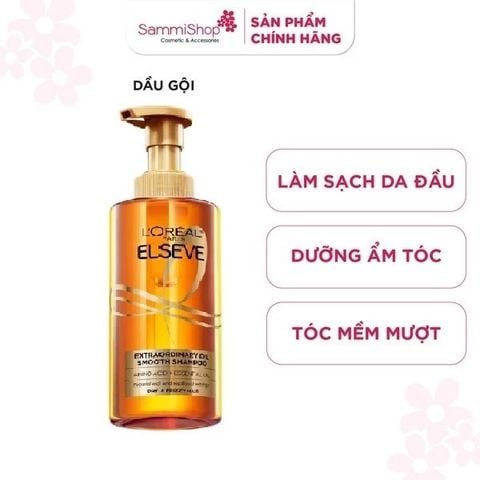 Loreal dầu gội extraordinary oil shampoo smooth 440ml