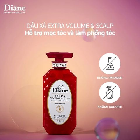 Moist Diane Dầu xả Extra Volume & Scalp Treatment 450ml