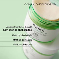 Parnell Toner Pad Cicamanu Cotton Clear 90 miếng 160ml