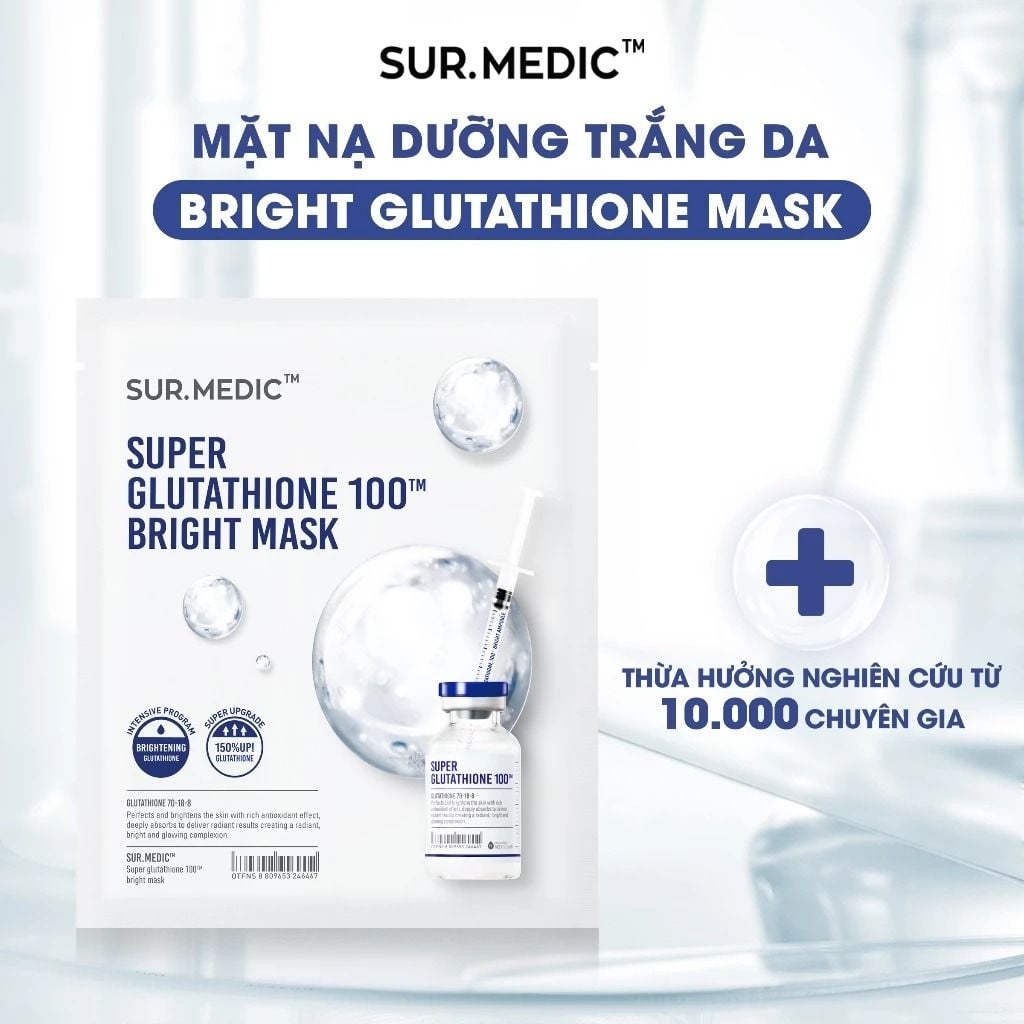 Sur.Medic+ Super Gluthathione 100tm Bright MaskSur.Medic+ Super  Gluthathione 100tm Bright Mask  SammiShop