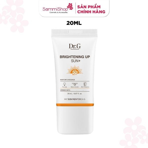 FLASH SALE 01.04 - 04.05 QT Dr.G Kem chống nắng Brightening Up Sun+ SPF50+ PA+++ 20ml CHỈ MUA 1 DEAL/ 1 ĐƠN HÀNG