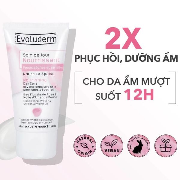 Evoluderm Kem dưỡng da ban ngày Nourishing Day Care 50ml