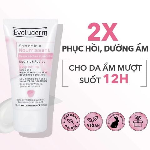 Evoluderm Kem dưỡng da ban ngày Nourishing Day Care 50ml
