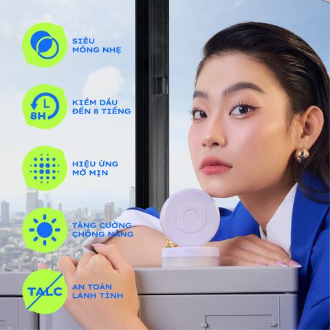 Lemonade Phấn phủ thuần chay Supermatte no makeup loose powder 9g