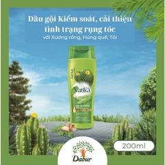 Vatika Naturals Dầu gội Cactus & Gergir Hair Fall Control