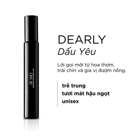 Skinlax Nước hoa tóc & cơ thể hương Dearly 10ml