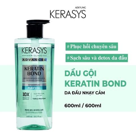 Kerasys Dầu gội Advanced Keratin Bond Purifying Shampoo 600ml