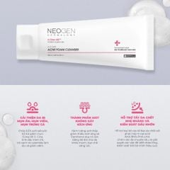Neogen Sữa rửa mặt dạng gel Cho Da Dầu Mụn Dermalogy A-Clear Acne Foam Cleaner 150ml