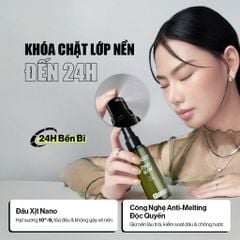Glamrr Q xịt khóa nền Vegan Super Stay Makeup Fixer