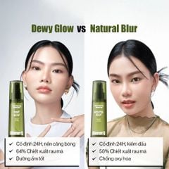 Glamrr Q xịt khóa nền Vegan Super Stay Makeup Fixer
