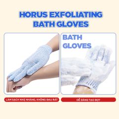 Horus Găng tay tắm Exfoliating Bath Gloves