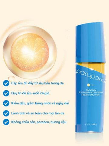 Pakupaku Sữa dưỡng ẩm Soothing And Refining Firming Emulsion 120ml