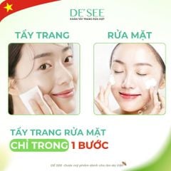 De See Khăn tẩy trang rửa mặt 2in1 30 gói