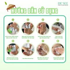 De See Khăn tẩy trang rửa mặt 2in1 30 gói