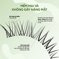 Vacosi Lông Mi Gân Trong Zero-Band Eyelashes