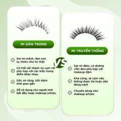 Vacosi Lông Mi Gân Trong Zero-Band Eyelashes