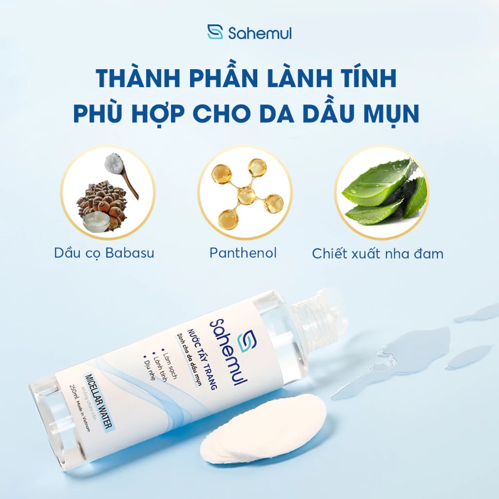 Sahemul Nước tẩy trang 250ml