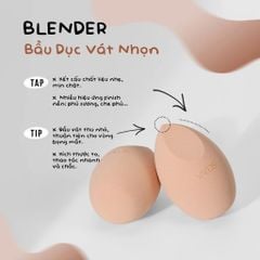Vacosi Set 3 Bông Đa Diện Nâu Versatile Makeup Blender Set