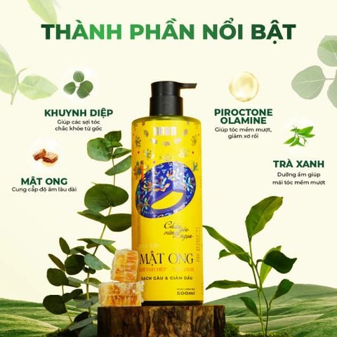 Nara Dầu gội Khuynh diệp trà xanh 500ml