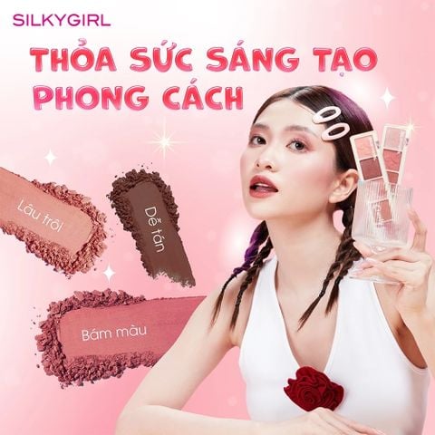Silkygirl Bảng phấn mắt 5 màu Crunchy-Licious Shadow Bar