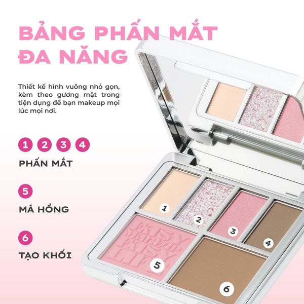 Lemonade bảng phấn mắt Aesthetic Multi-task Palette